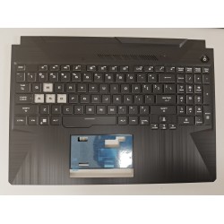 Carcasa superioara cu tastatura palmrest Laptop Gaming, Asus, TUF F15 FX506HM, FX506HE-2A, 90NR0703-R30UI1, ilumianta, RGB, layout US
