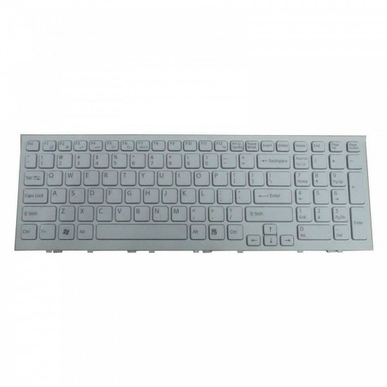 Tastatura Laptop, Sony, Vaio VPCEH, VPC-EH, PCG-71911M, alba, layout US