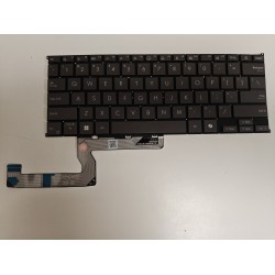 Tastatura compatibila Laptop, Asus, Zenbook S16 UM5606K, UM5606KA, UM5606W, UM5606WA, iluminata, gri, layout US