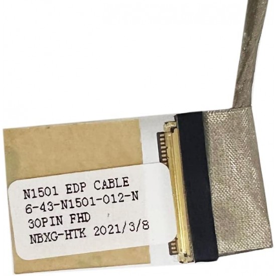 Cablu video LVDS Laptop, Clevo, P640R, P640RE, 6-43-P6401-010-1N, Ni501 EDP Cable, 30 pini