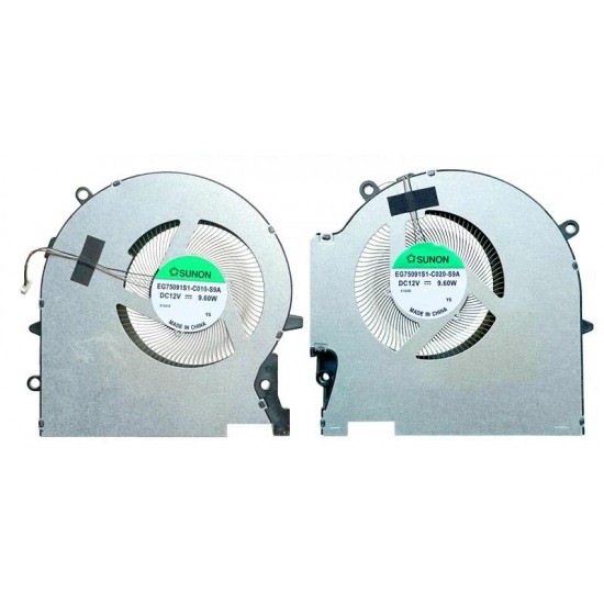Set coolere compatibile Laptop, HP, OMEN 17-CM, 17T-CM, N35251-001, M57139-001, N38427-001, N38428-001, EG75091S1-C170-S9A, EG75091S1-C180-S9A, 12V, 12W