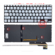 Tastatura Laptop, Asus, VivoBook S14 A403, A403F, X403, X403F, X403FA, X403FAC, S403, S403F, S403FA, S403J, S403JA, ADOL14FA, iluminata, argintie, us