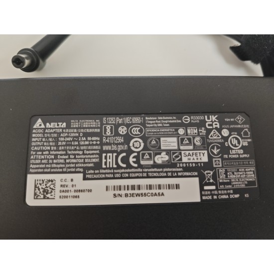 Incarcator Laptop, Asus, N752V, N752VX, 0A001-00860700, ADP-120VH D, 19V, 6.32A, 120W, 5.5x2.5mm