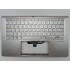 Carcasa superioara cu tastatura palmrest Laptop, Asus, ZenBook 14 UX434D, UX434D, 90NB0PD6-R31US1, 13N1-A6A0302, UX434DA-2S, iluminata, argintie, layout US