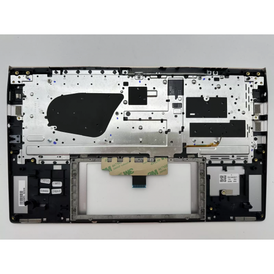 Carcasa superioara cu tastatura palmrest Laptop, Asus, ZenBook 14 UM433D, UM433DA, 90NB0PD6-R31US1, 13N1-A6A0302, UX434DA-2S, iluminata, argintie, layout US