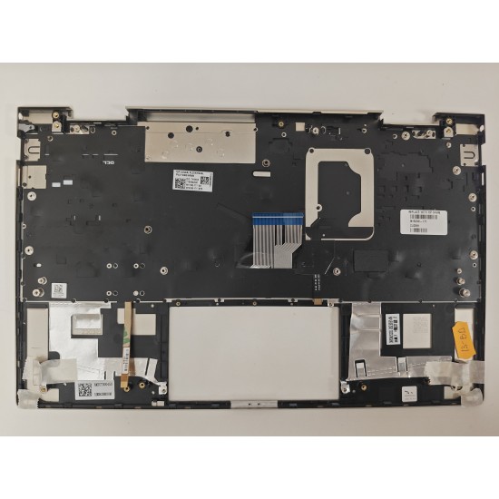 Carcasa superioara cu tastatura palmrest Laptop 2-in-1, HP, Envy X360 13-BD, 13T-BD, TPN-C152, AM2UT000450, AM2UT000900, iluminata, aurie, layout US ARABIC