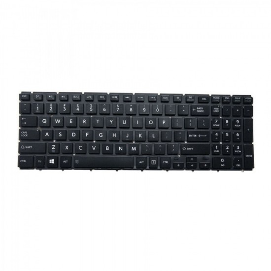 Tastatura Laptop, Toshiba, Satellite S50-B, S50T-B, neagra, iluminata, layout US Tastatura Laptop, Toshiba, Satellite S50-B, S50T-B, neagra, iluminata, layout US
