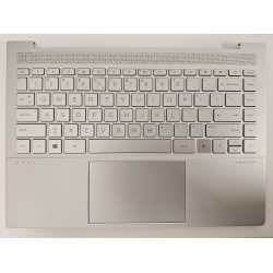 Carcasa superioara cu tastatura palmrest Laptop, HP, Envy 14-EB, TPN-Q252, M30903-001, M30903-031, M30903-271, M30903-B31, 46G3GTATP00, cu touchpad, iluminata, argintie, layout us Carcasa superioara cu tastatura palmrest Laptop, HP, Envy 14-EB, TPN-Q252, M30903-001, M30903-031, M30903-271, M30903-B31, 46G3GTATP00, cu touchpad, iluminata, argintie, layout us