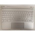 Carcasa superioara cu tastatura palmrest Laptop, HP, Spectre X360 13-AC, 13T-AC, 918027-001, KEQ4AX31TATP00, iluminata, argintie, layout UK