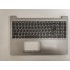 Carcasa superioara cu tastatura palmrest Laptop, Lenovo, IdeaPad S145-15IKB Type 81VD, 81XM, 5CB0S16761, FS540, AP1A4000610, AM1A4000700, argintie, fara touchpad, layout US