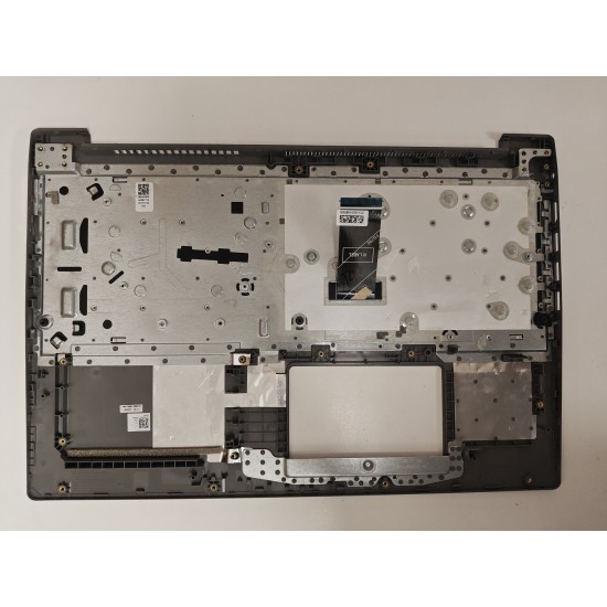 Carcasa superioara cu tastatura palmrest Laptop, Lenovo, IdeaPad S145-15IKB Type 81VD, 81XM, 5CB0S16761, FS540, AP1A4000610, AM1A4000700, argintie, fara touchpad, layout US