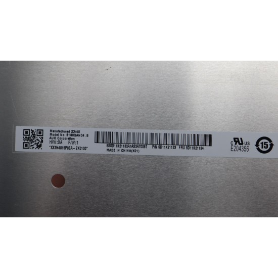 Display Laptop, Lenovo, Legion 5D11K21134, 5D11M36708, 5D11M41853, 5D11L55824, 5D11L55821, B160QAN04.S, MNG007ZA1-2, 16 inch, rezolutie 3K, 3200x1200, 120Hz, 40 pini