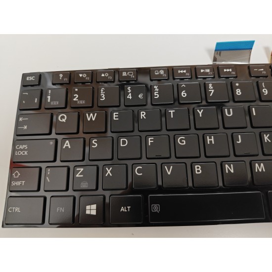 Tastatura Laptop, Toshiba, Satellite U50-A, U50D-A, U50DT-A, U50T-A, iluminata, neagra, layout UK