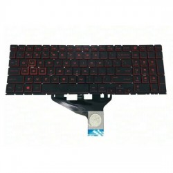 Tastatura Laptop, HP, Omen 15-DH, TPN-C143, iluminata, rosie, layout US Tastatura Laptop, HP, Omen 15-DH, TPN-C143, iluminata, rosie, layout US