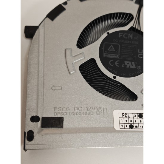 Set coolere Laptop, Lenovo, Legion 5H40S21015, 5H40S21017, 5H40S21018, 5H40S21200, 5H40S21201, 5H40S21202, 5H40S21203, DFSCL12E06486C-FSCG, DFSCL12E164486C-FSCH, BN8510S2H-001P, BN8510S2H-002P, 12V, 1A