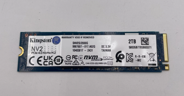 Solid State Drive (SSD) Kingston NV2, 2TB, PCIe 4.0 NVMe M.2