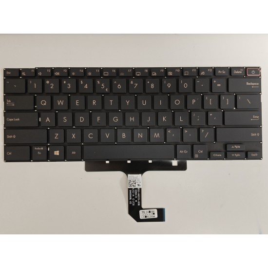 Tastatura Laptop, Asus, Zenbook S UX393E, UX393EA, UX393J, UX393JA, iluminata, neagra, layout US