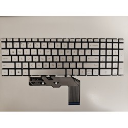 Tastatura Laptop, HP, Envy 17-DA, 17T-DA, iluminata, argintie, layout US