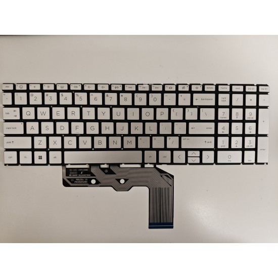Tastatura Laptop, HP, Envy 17-DA, 17T-DA, iluminata, argintie, layout US