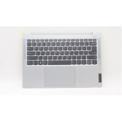 Carcasa superioara cu tastatura palmrest Laptop, Lenovo, IdeaPad Slim 5 14IAH8 Type 83BF, 5CB1L10834, AM3XW000801, Clould Grey, iluminata, layout US