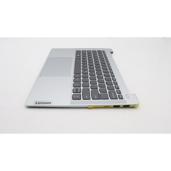 Carcasa superioara cu tastatura palmrest Laptop, Lenovo, IdeaPad Slim 5 14IRL8 Type 82XD, 5CB1L10834, AM3XW000801, Clould Grey, iluminata, layout US