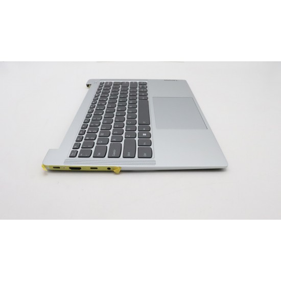 Carcasa superioara cu tastatura palmrest Laptop, Lenovo, IdeaPad Slim 5 14IRL8 Type 82XD, 5CB1L10834, AM3XW000801, Clould Grey, iluminata, layout US