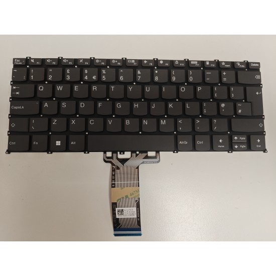 Tastatura Laptop, Lenovo, IdeaPad 1 14IAU7 Type 82QC, 83AF, gri, layout UK