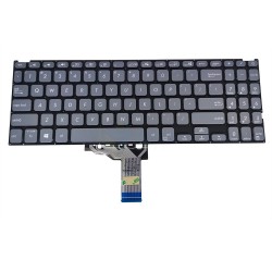 Tastatura Laptop, Asus, VivoBook 15 X515, X515DA, X515E, X515EA, X515EP, X515F, X515FA, X515J, X515JA, X515JF, X515JP, X515K, X515KA, X515M, X515MA, X515U, X515UA, gri, layout US