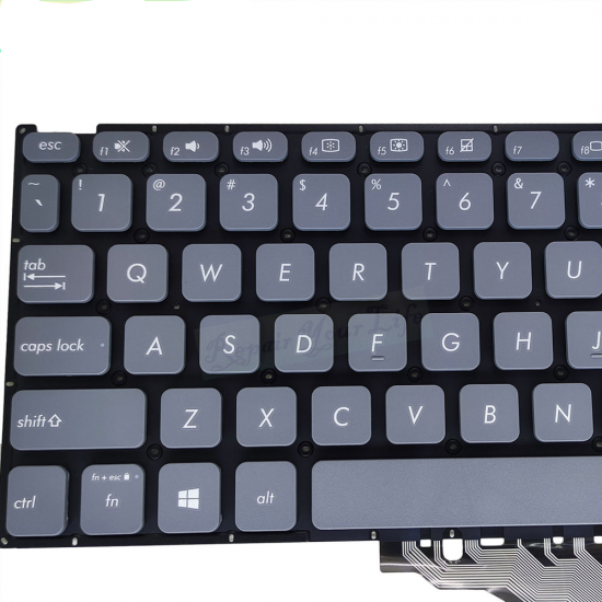 Tastatura Laptop, Asus, VivoBook 15 K509F, K509FA, K509J, K509JA, gri, layout US