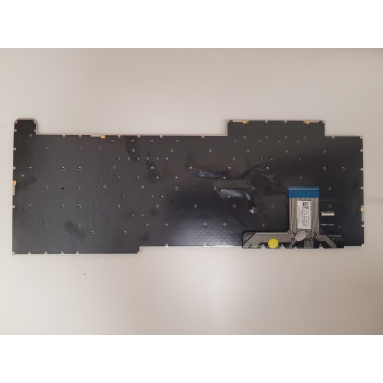 Tastatura Laptop Gaming, Asus, ROG Strix Scar 17 G733P, G733PY, G733PYV, G733PZ, iluminata, RGB Per Key, 20 pini, neagra, layout US