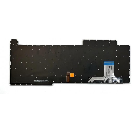 Tastatura Laptop Gaming, Asus, ROG Strix G17 G713P, G713PV, G713PI, G713PU, iluminata, RGB, 16 pini, neagra, layout US