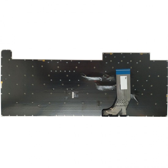 Tastatura Laptop Gaming, Asus, ROG Strix G G731G, G731GV, G731GU, iluminata, RGB Per Key, 20 pini, neagra, layout US