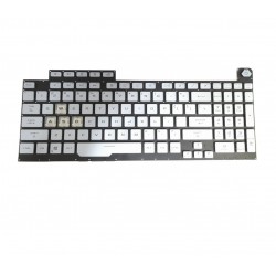 Tastatura Laptop Gaming, Asus, ROG Strix G G731G, G731GU, iluminata, RGB 4-Zone, 16 pini, Glacier Blue, layout US