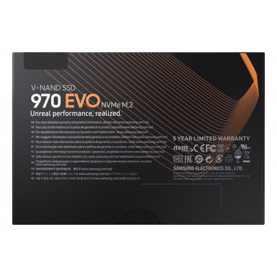 Solid state drive (SSD) Samsung 970 EVO, 500GB, NVMe, M.2, MZ-V7E500BW, Laptop/Desktop
