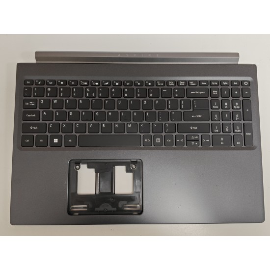 Carcasa superioara cu tastatura palmrest Laptop, Acer, Aspire 7 A715-43G, 6B.QHDN2.001, AM2Y2000500, AP2Y2000700, iluminata, neagra, layout US