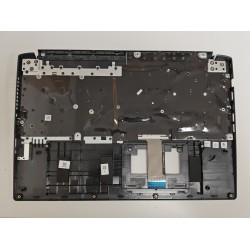 Carcasa superioara cu tastatura palmrest Laptop, Acer, Aspire 7 A715-75G, N19C5, 6B.QHDN2.001, AM2Y2000500, AP2Y2000700, iluminata, neagra, layout US
