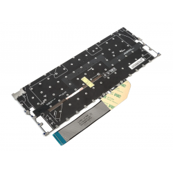 Tastatura Laptop, Dell, XPS 13 9300, 9310, P117G, P117G001, P117G002, iluminata, neagra, layout UK