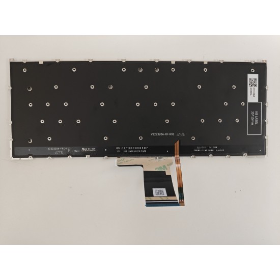 Tastatura Laptop 2-in-1, Lenovo, Yoga 7 14ILL10 Type 83JQ, iluminata, albastra, layout US Tastatura Laptop 2-in-1, Lenovo, Yoga 7 14ILL10 Type 83JQ, iluminata, albastra, layout US