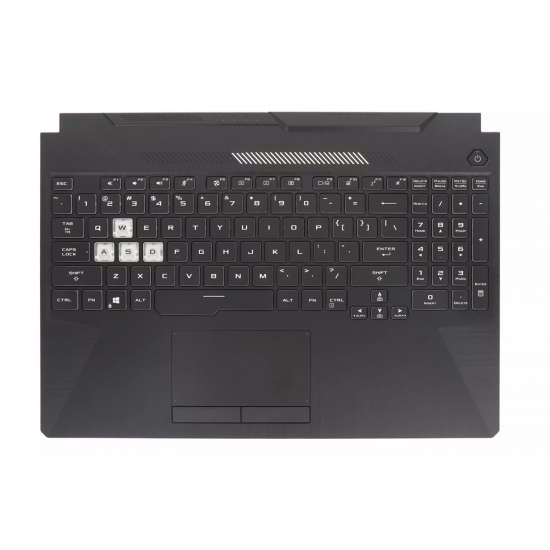 Carcasa superioara cu tastatura palmrest Laptop Gaming, Asus, TUF A15 FA506I, FA506IU, FA506IV, 90NR03L1-R32US0, 90NR03L1-R32UI0, 3BBKXTAJN10, FA506IV-1A , ilumianta, RGB, layout US