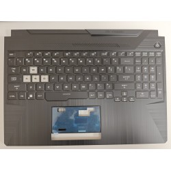 Carcasa superioara cu tastatura palmrest Laptop Gaming, Asus, TUF A15 FA506Q, FA506QE, FA506QM, FA506QMM, FA506QR, 90NR0636-R31UI1, 90NR0636-R31US1, 33NJFTAJN20, FA506QE-2A, ilumianta, RGB, fara touchpad, layout US