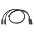 Cablu combo conectare docking station HP, Thunderbolt 3 G2, TPA070-E84, L25667-001, L25667-002, L15938-002, 230W, 0.7M