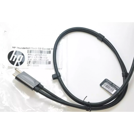 Cablu combo conectare docking station HP, Thunderbolt 3 G2, TPA070-E84, L25667-001, L25667-002, L15938-002, 230W, 0.7M