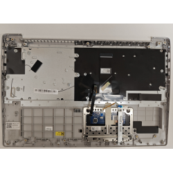 Carcasa superioara cu tastatura palmrest Laptop, Lenovo, IdeaPad 330S-15AST Type 81F9, Platinum Grey, iluminata, layout UK