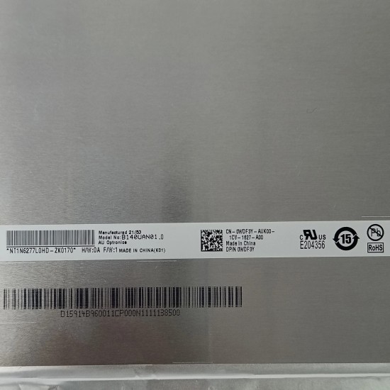 Display Laptop, Dell, Latitude 9430, 2WGY7, 02WGY7, B140UAN01.0, 14 inch, FHD+, 1920x1200, IPS, conector ingust 1.7cm, non touch, 30 pini Display Laptop, Dell, Latitude 9430, 2WGY7, 02WGY7, B140UAN01.0, 14 inch, FHD+, 1920x1200, IPS, conector ingust 1.7cm, non touch, 30 pini