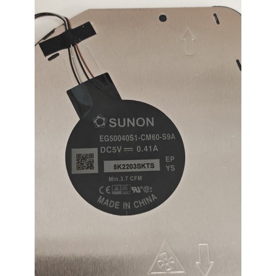 Cooler Laptop, Dell, Latitude 7420, 0WR96, 00WR96, EG50040S1-CM60-S9A, 5V, 0.41A Cooler Laptop, Dell, Latitude 7420, 0WR96, 00WR96, EG50040S1-CM60-S9A, 5V, 0.41A