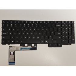 Tastatura Laptop Gaming, Lenovo, Y9000P, 2022, iluminata, neagra, layout US