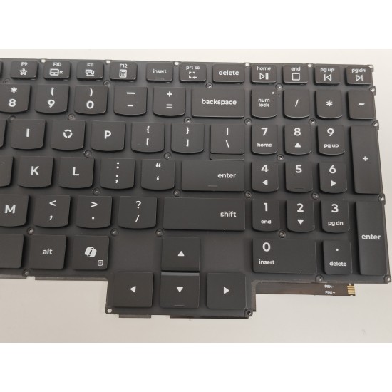 Tastatura Laptop Gaming, Lenovo, Y9000P, 2022, iluminata, neagra, layout US