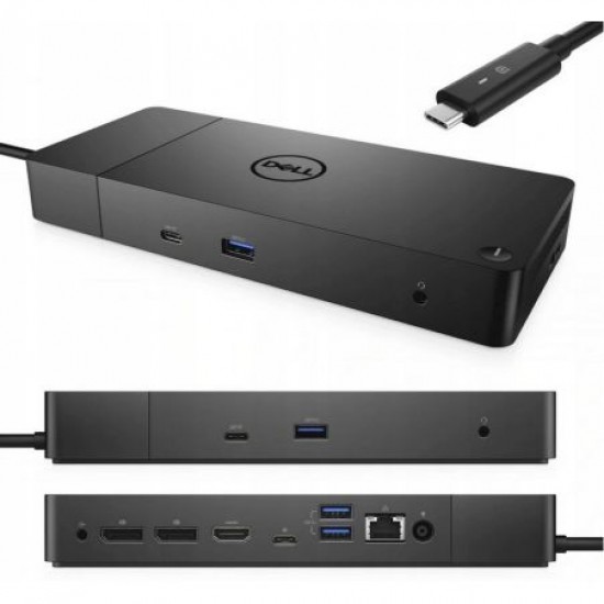 Docking Station Dell, WD19, 0DGKG4, (USB-C, USB-A, HDMI, DisplayPort, RJ45), USB-C, 130W, Gigabit Ethernet