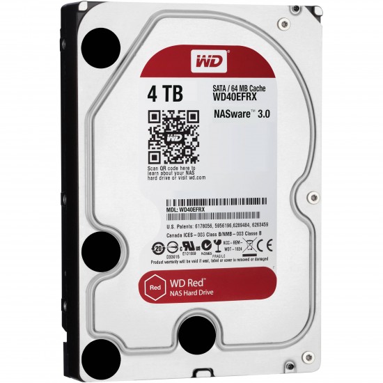 HDD WD Red 4TB, 5400rpm, 64MB cache, SATA III
