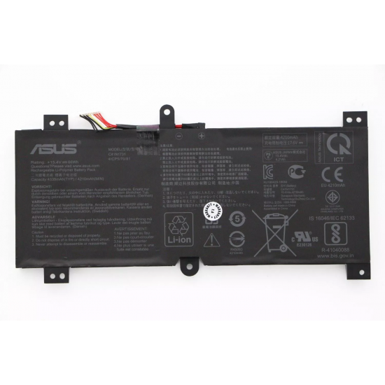 Baterie Laptop Gaming, Asus, ROG Strix Hero II GL504, GL504GS, GL504GW, GL504GM, GL504GV, G515GV, G515GW, 0B200-02940000, 4ICP5/70/81, C41N1731, 15.4V, 4335 mAh, 66Wh